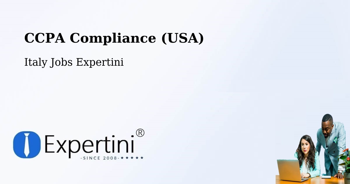 CCPA Privacy Rights & Compliance Notice – Trinità - Italy Jobs Expertini