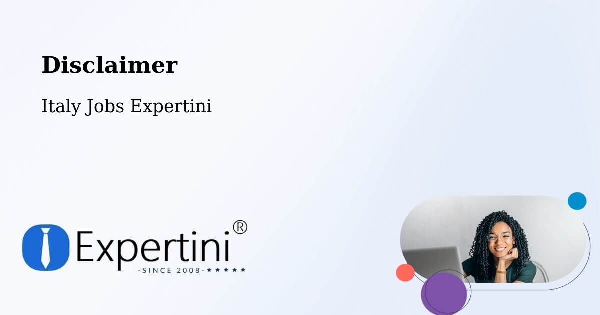 Disclaimer – Trinità - Italy Jobs Expertini