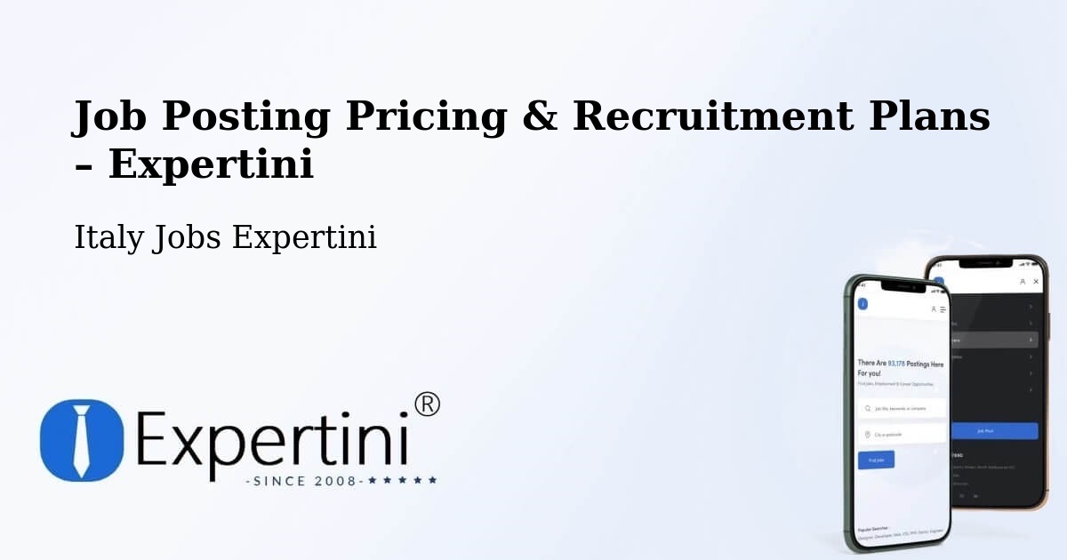 Job Posting Pricing & Recruitment Plans – Trinità - Trinità, Italy Jobs Expertini